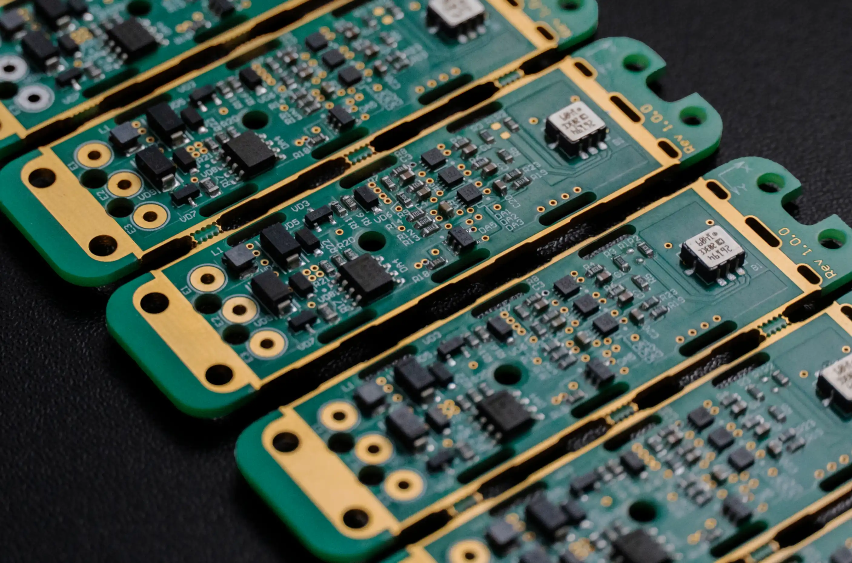 Circuit board with components